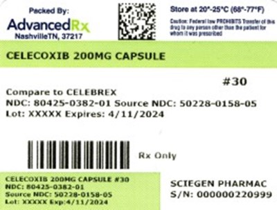 Celecoxib 200mg #30 (Celecoxib 200mg  80425 0382 01)